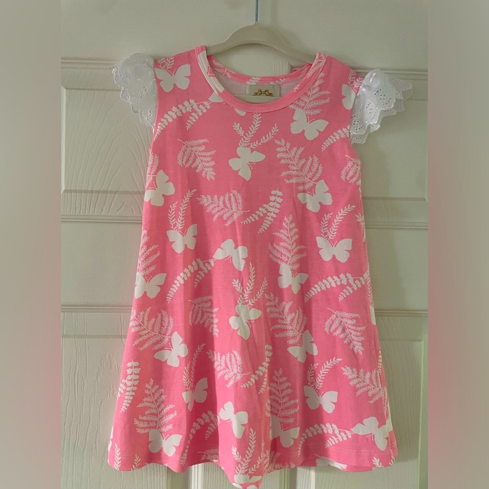 TBBC Butterfly With Lace Trim Dress